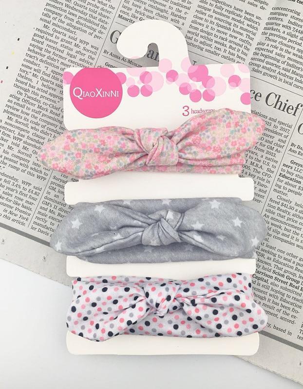 Baby Headband Flower Print Hair Wear for Newborn Baby Girl Headband for Little Girl Headbands Children Bow