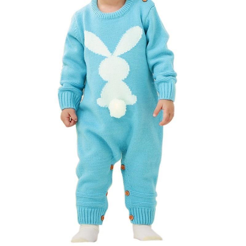 Handmade Modern Luxury Christmas Baby Rompers Newborn Rabbit Baby Jumpsuit Overall Long Sleeve  Baby Boys Clothes