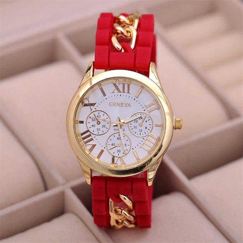 Fashion Silicone Watch Women Casual Quartz Watch Roman Numerals Ladies Clock Women Watches Gift For Women,Ladies and Girls