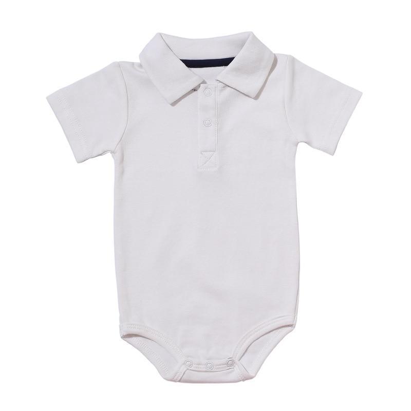 Summer Baby Boy/Girl Turn-down Collar Rompers Infant Newborn Cotton Clothes Jumpsuit