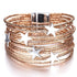 Modern Bohemian Star New Leather Elegant Bracelets Luxury For Women Fashion Pentagram Multi-Layer Wide Wrap Bracelets And Bangles Jewelry