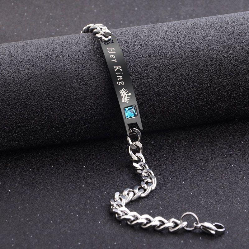 Women Silver Color Lucky Bracelet for Female Blue Crystal Heart Charm Bracelet Women Bridal Wedding Engagement Fine Jewelry Gift