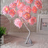 STEVVEX Rose Shaped Table Lamp Flower Rose Tree Decorative Light for Living Room Bedroom Kids Room/Decor Light