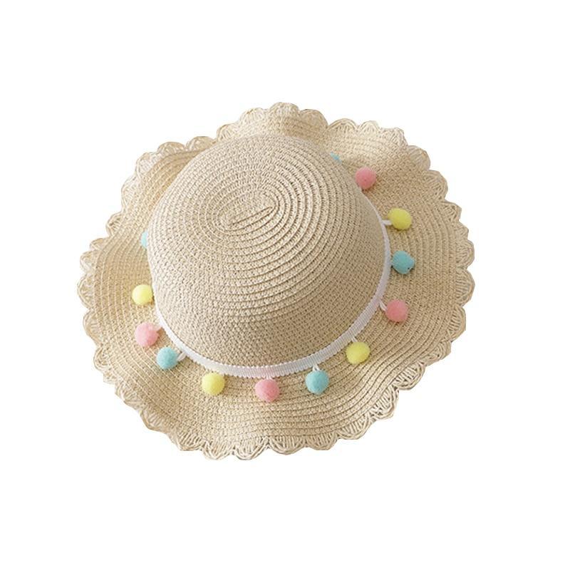 Luxury Baby Lady Girl Summer Straw Sun Handmade Beach Hat In elegant Modern Deign For Kids