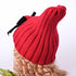 Modern Trend Big Bows Knitted Baby Girl Hat Cap Warm Kids baby winter Hat For Girls