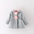 Newborn Girls Coat Autumn Spring Jacket Rabbit long Ear Hoodies Cotton Outerwear Children Clothes