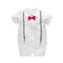 Modern Luxury New Born Baby Summer Gentleman Rompers for Baby Boys Cotton Jumpsuit 0-12M