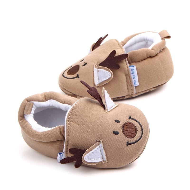 Newborn Baby First Walker Girls Boy Shoes Cartoon Animals Cotton Shoe Toddler Soft Sole Anti-slip Infant Shoes