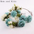 Luxury Modern Newborn Headband Flower Crown Mother Kids Matching Hair Band Accessories Flower Headband For Mother and Daughter