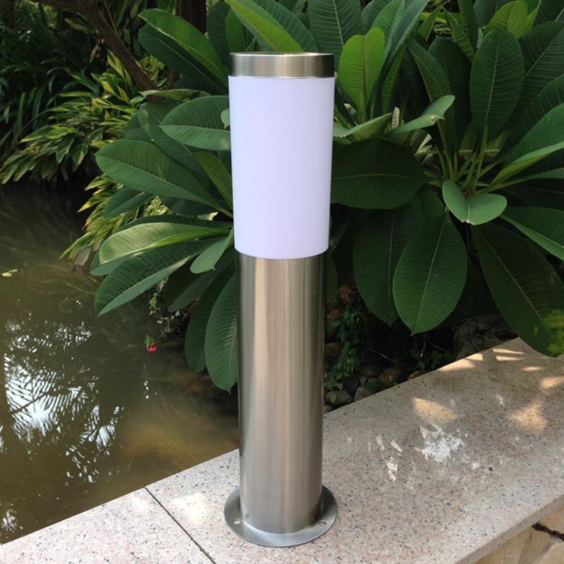 Solar Luxury LED Stainless Steel Lamp For Yard Garden Pathway Doorway Lawn Courtyard Outdoor Luxury Lamp