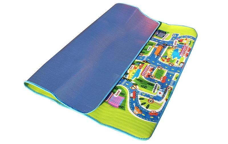 Town City Traffic Baby Crawling Mat Foam Climbing Pad Green Road Children's Play Mat Carpet For Kids and Boys Rooms