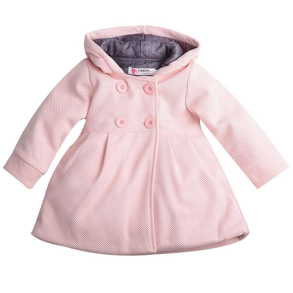 NEW 2020 Modern Toddler Baby Girls Warm Fall Coat Hooded Newborn Infant Girls Cute Princess Jacket Long Sleeve In Elegant Design