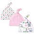 Printed Baby Hats & Caps For Newborn Baby Accessories In Elegant Modern Design Set Of 3PCS For Baby Kids