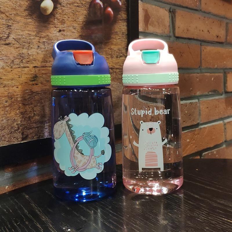 Baby Bottle Infant Newborn Cup Children Learn Feeding Drinking Bottle Kids Straw Juice Water Bottles For Kids