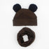 Baby Hat Cotton Ear Cap For Boys And Girls Winter Hat Scarf Set Children Boys Cap Scarf