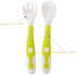 Baby Own Spoon and Fork Set With Travel Safe Case Toddler Babies Children Feeding Training Spoon Easy Grip Heat-Resistant Spoon