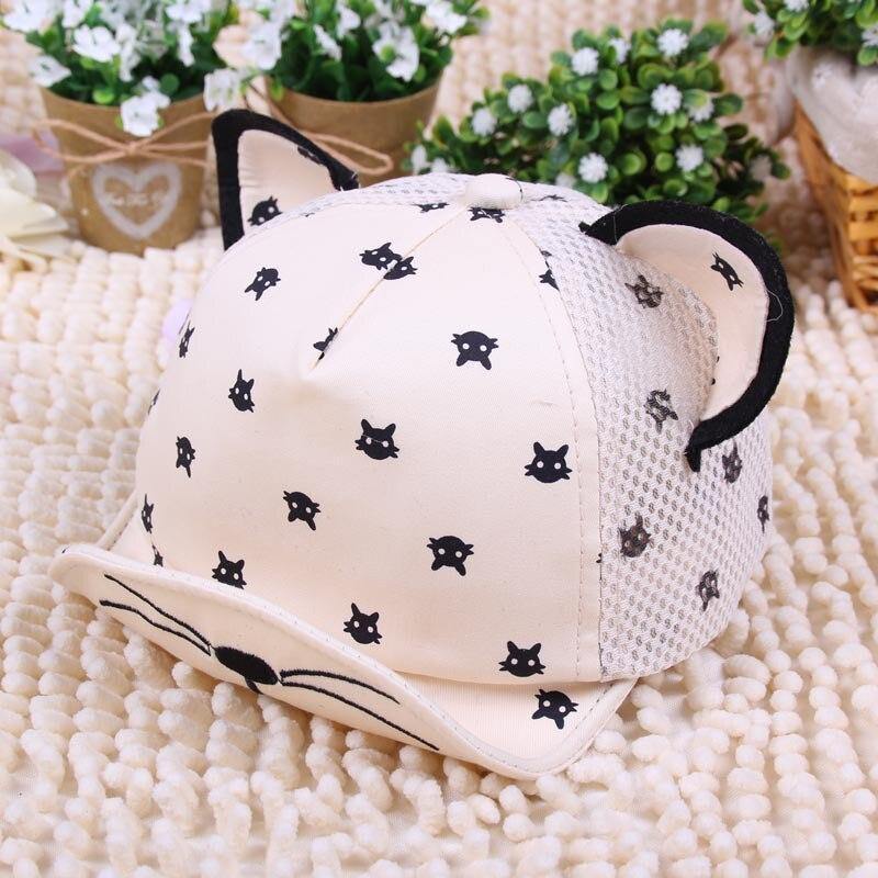 Modern fashion Cute Baby Caps Cute Ear For Baby Girl/Boy Beach Sun Hats Children with Adjustable Snapback Hat For Kids