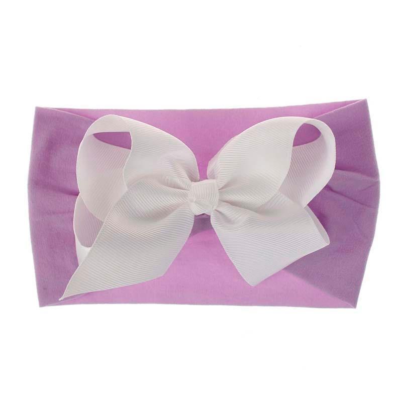 Brand Toddler Baby Girl Baby Big Bow Hairband Headband Stretch Turban Head Wrap Baby Girls