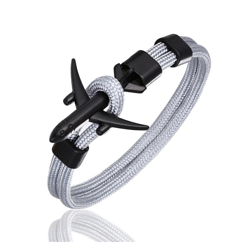 Modern NEW Planes Bracelets For Men and Women In Elegant Charm Chain Paracord Bracelet Metal Airplane Hooks Summer Style