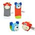 Modern Baby Toy Socks Plush Garden Bug Wrist Rattle Styles Educational Toys Cute Bright Color For Kids