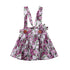 Luxury Modern Summer Fashion Toddler Kids Baby Girls Floral Printing Sleeveless Clothes Party  Strap Tutu Dress For Girls