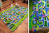 Town City Traffic Baby Crawling Mat Foam Climbing Pad Green Road Children's Play Mat Carpet For Kids and Boys Rooms