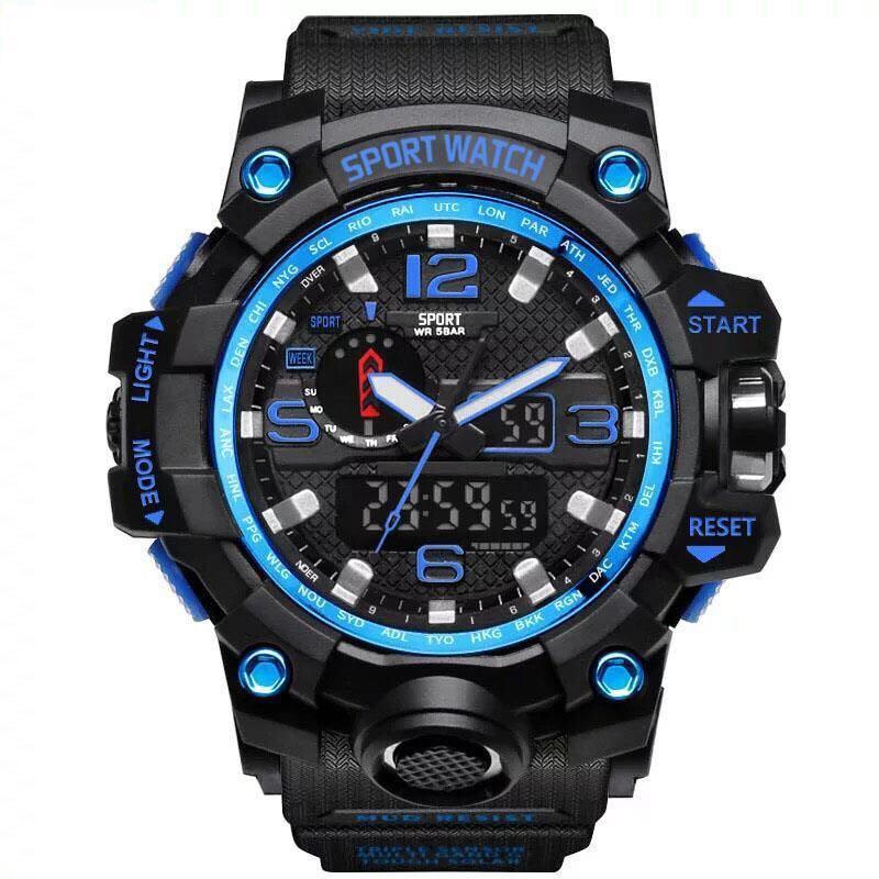 Popular Men Military Army Mens Watch With Led Digital Display Analog Automatic Watch for Men and Woman Sport watch