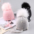 Beautiful Newborn Cute Pearl Winter Warm Knit Pompom Hats Infant Kids Soft Hat For Baby Boy And Girls