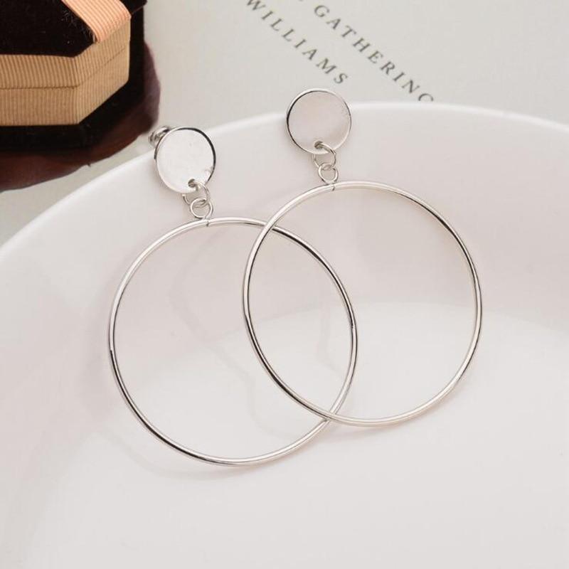 Luxury Modern Trend Fashion Statement Earrings 2020 Style Big Geometric Round Earrings For Women and Girls