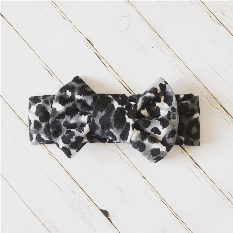 Modern Baby Headband Bow for Girl Leopard Headbands for Newborn Toddler Turban Baby Hair Accessories Design