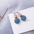 Style Blue Color Modern Fashion Elegant Geometric Dangle Earrings For Women New Luxury Cute Pendants women Jewelry