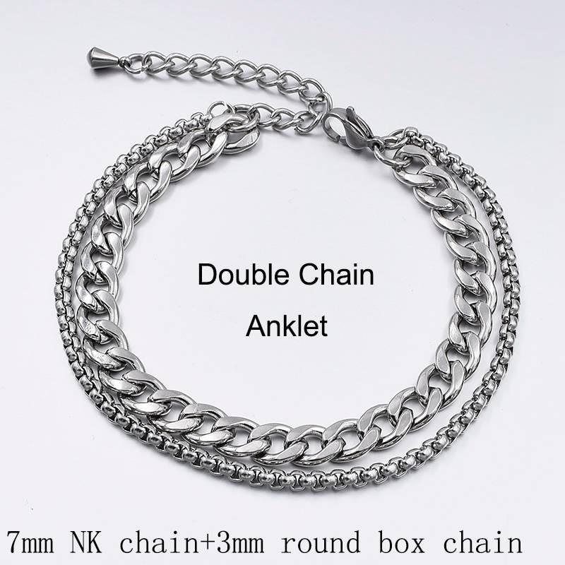 High Quality Stainless Steel Anklets For Women Foot chain Jewelry Ankle Bracelets For Men or Women