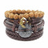 Handmade Modern Fashion New Luxury Wood Bead Charm Amazing Premium Leather Elegant Bracelet For Women