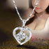 New Luxury Crystal CZ Heart Pendant Choker Necklace 925 Sterling Silver Chain Necklaces For Women In Wedding Jewelry Style