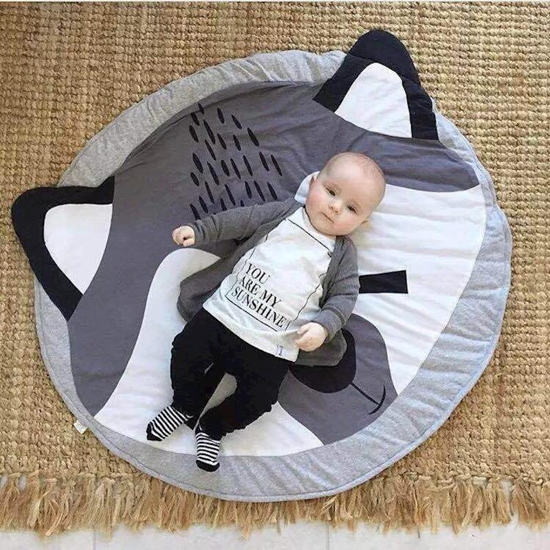 Baby Kids Play Mat Cotton Game Mat Room Floor Round Carpet Rug Children Tent Camp Mat Baby Yym Kids