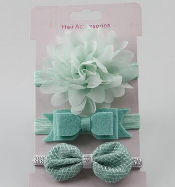 Handmade Vintage Retro Baby Elastic flower Headband Bowknot Hairband Toddler Infants For Baby