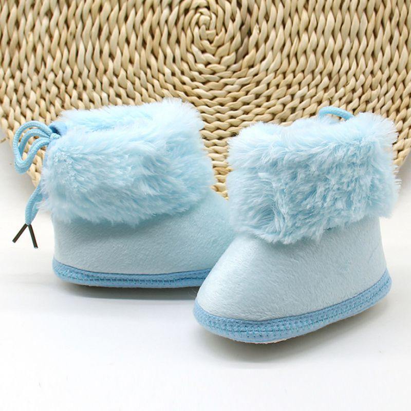 Unisex Winter Sweet Newborn Soft Baby Girls Princess Boots First Walkers Soft Infant Toddler Kids Girl Footwear Shoes