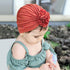 New Fashion Elegant Flower Baby Hat Newborn Elastic Baby Turban Hats for Girls In Modern Design