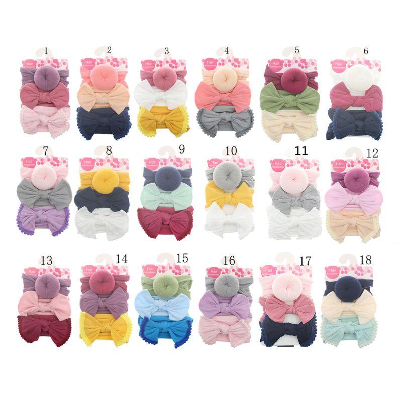 Nylon Baby Headband Bow Headbands For Cute Kids Girls Hair Girls Turban Hairband Children Bow