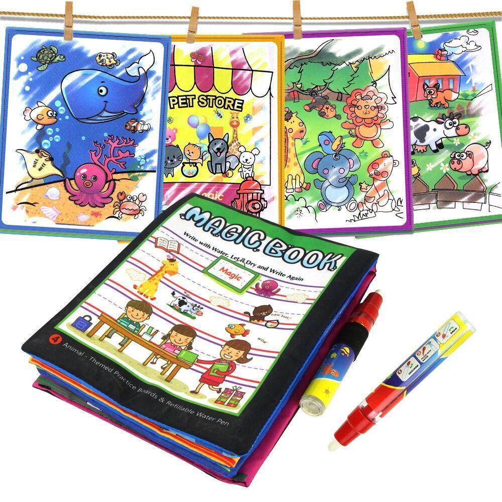 Coolplay  Magic Water Drawing Book Coloring Book Painting Board Doodle Book in Drawing Toys Educational Toys