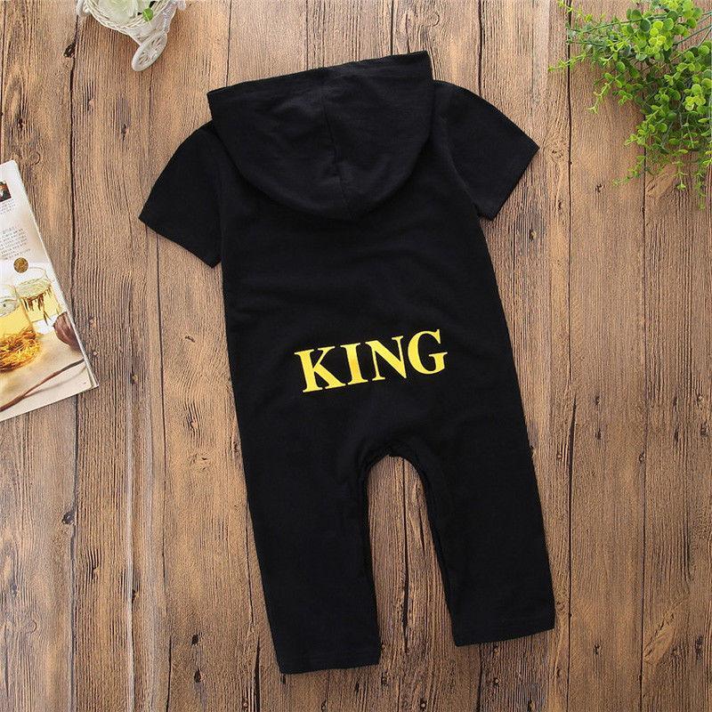 Boy Jumpsuits Newborn Baby Boy Kids King Romper Jumpsuit Outfits Fpr Boys In Short And Long Variant With Print