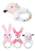 Modern Luxury Baby Rattle Toys Rabbit Plush Baby Cartoon Bed Toys for Newborn Educational Toy Rabbit Bear Hand Bells For Kids and Baby