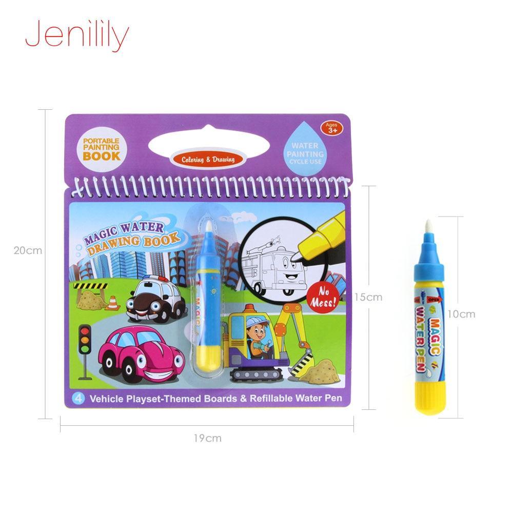 Reusable Magic Water Drawing Book With Pen Coloring Painting Book Drawing Board Juguetes Education Learning Toys for Children