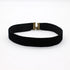 Black Velvet Choker Necklace 90's plain Ribbon Gothic Round Rope Chain Statement Jewelry Retro Necklace  for Women