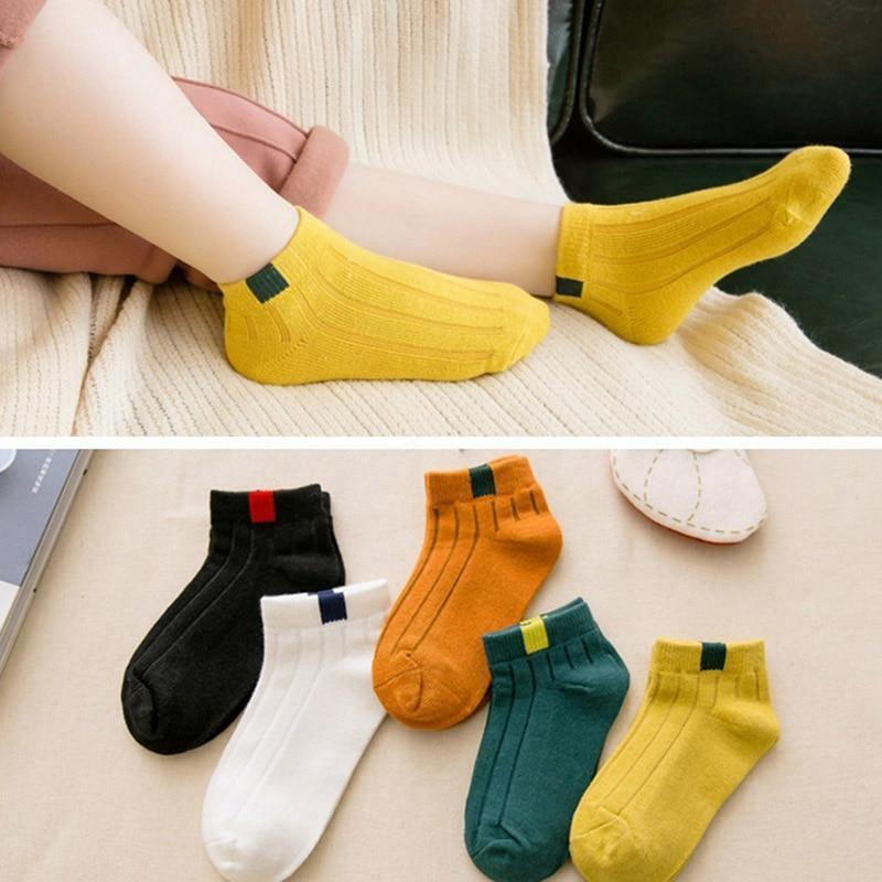 5 Pairs Kids Socks  Striped Sock for Children Fashion Sports Elastic Socks Spring Autumn Summer Breathable Soft Socks For Kids