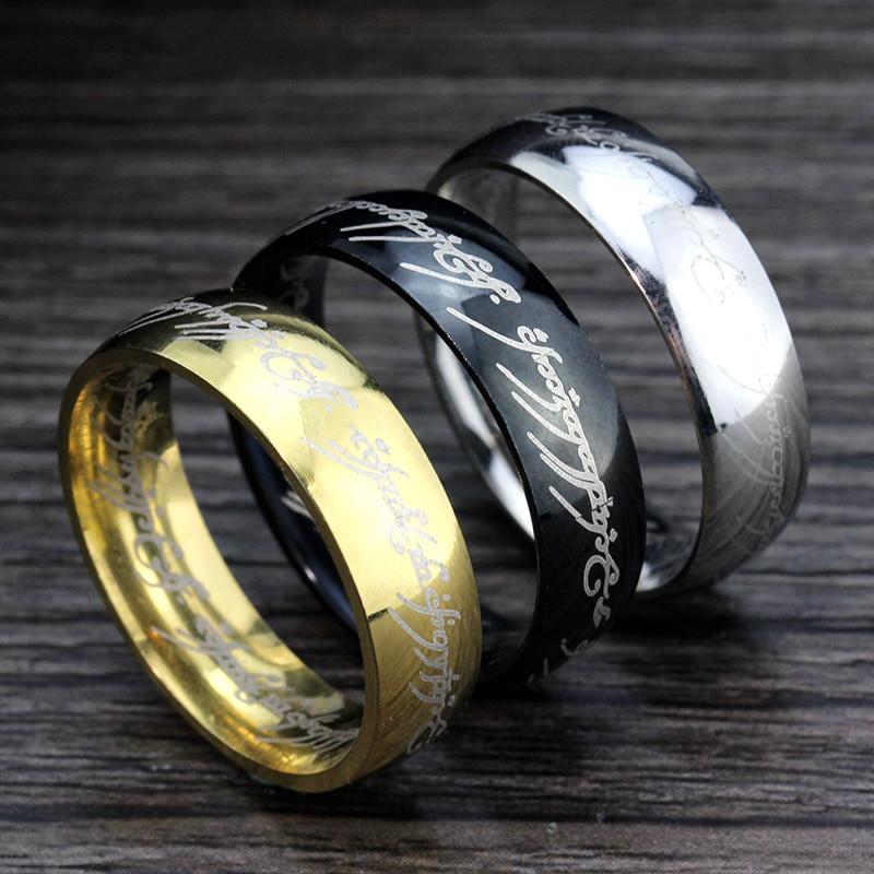 Luxury Popular Shiny Stainless Steel Rings For Men and Women Titanium Ring