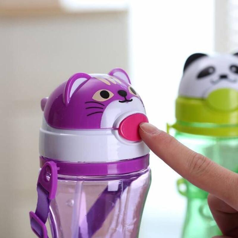 Baby Cartoon Drink Water Straw Cup for Kids Cute Juice Training Bottle Cups Infant Learn Drinking Bottles For Baby