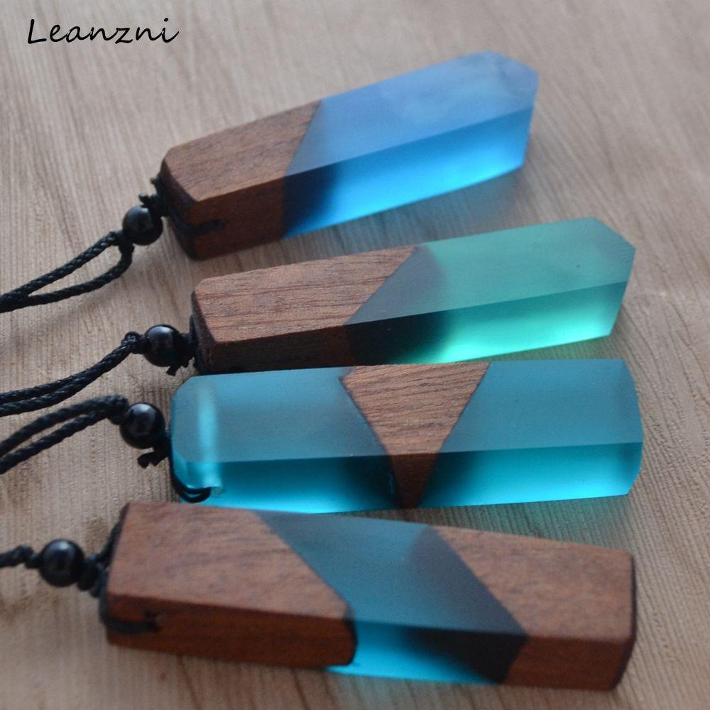 Handmade Luxury Modern Elegant Unisex Men and women Natural Resin Wood Fashionable Necklace In Trend Style