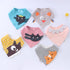 Baby Bibs Waterproof Triangle Cotton Cartoon Child  Dribble Bibs Newborn Absorbent Cloth Bib for Kids in Cat Design