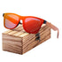 Luxury Elegent Polarized Wood Sun glass Sports Eyewear Square Sunglasses For Women and Men With UV400 Protection